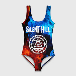 Купальник-боди 3D женский Silent hill огненный стиль, цвет: 3D-принт