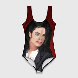 Купальник-боди 3D женский Michael Jackson с пантерой и автографом, цвет: 3D-принт