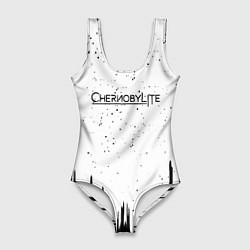 Купальник-боди 3D женский Чернобыль лайт текстура геймер, цвет: 3D-принт