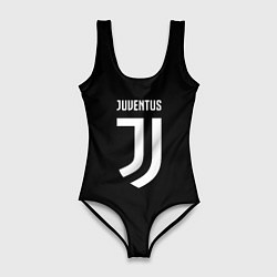 Женский купальник-боди Juventus sport fc белое лого
