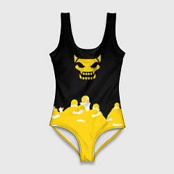 Купальник-боди 3D женский Боевой отряд Полный провал Fighter D, цвет: 3D-принт