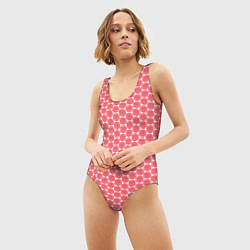 Купальник-боди 3D женский Паттерн розочки, цвет: 3D-принт — фото 2