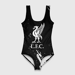 Купальник-боди 3D женский Liverpool краски фк, цвет: 3D-принт