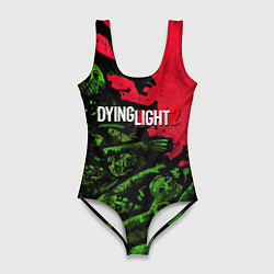 Купальник-боди 3D женский Dying Light 2 zombie, цвет: 3D-принт
