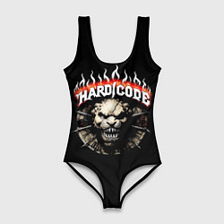 Купальник-боди 3D женский Hardcore рычащий зверь, цвет: 3D-принт
