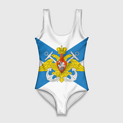 Купальник-боди 3D женский Военно-морской флот: орёл, цвет: 3D-принт