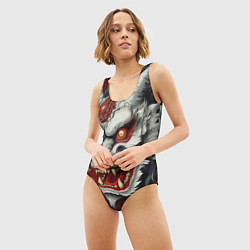 Купальник-боди 3D женский Татуировка дракона в стиле ирезуми, цвет: 3D-принт — фото 2