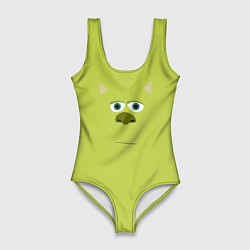 Купальник-боди 3D женский Майк Салливан лицо, цвет: 3D-принт