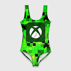 Купальник-боди 3D женский Minecraft xbox, цвет: 3D-принт