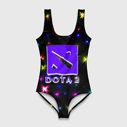 Купальник-боди 3D женский Dota ночной блеск, цвет: 3D-принт
