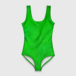 Купальник-боди 3D женский Свет зелёного фонаря, цвет: 3D-принт