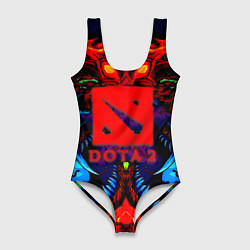 Купальник-боди 3D женский Dota2 monster, цвет: 3D-принт