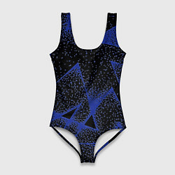 Купальник-боди 3D женский Triangles with dots, цвет: 3D-принт