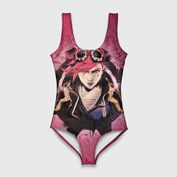 Купальник-боди 3D женский Вай Аркейн, цвет: 3D-принт