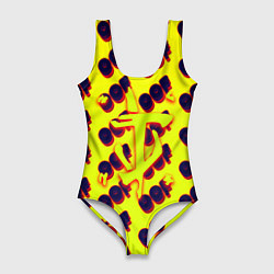 Купальник-боди 3D женский Doom off, цвет: 3D-принт