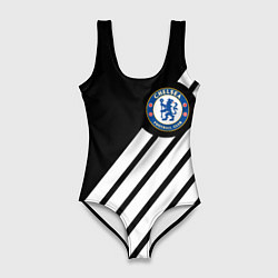 Купальник-боди 3D женский Chelsea geometry sport, цвет: 3D-принт