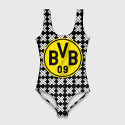 Женский купальник-боди Borussia pattern geometry