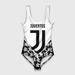 Купальник-боди 3D женский Juventus символы китайские, цвет: 3D-принт