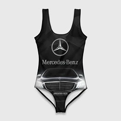 Купальник-боди 3D женский Mercedes, цвет: 3D-принт