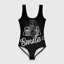 Купальник-боди 3D женский Smile, цвет: 3D-принт
