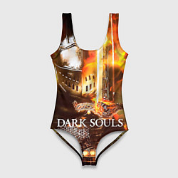 Купальник-боди 3D женский Dark Souls War, цвет: 3D-принт