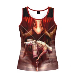 Майка-безрукавка женская Атака Титанов, цвет: 3D-красный
