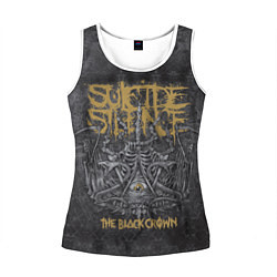 Майка-безрукавка женская Suicide Silence: The Black Crown, цвет: 3D-белый
