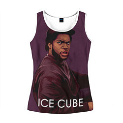 Майка-безрукавка женская Ice Cube: LA, цвет: 3D-белый