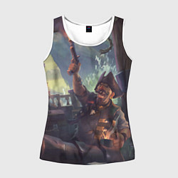 Майка-безрукавка женская Sea of thieves, цвет: 3D-белый