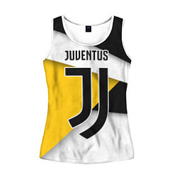 Майка-безрукавка женская FC Juventus, цвет: 3D-белый