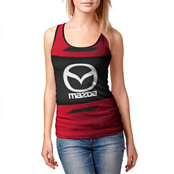 Майка-безрукавка женская Mazda Sport, цвет: 3D-черный — фото 2