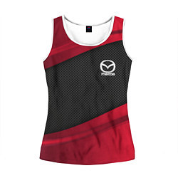 Майка-безрукавка женская Mazda: Red Sport, цвет: 3D-белый