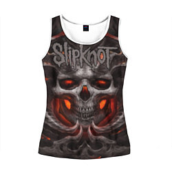 Майка-безрукавка женская Slipknot: Hell Skull, цвет: 3D-белый