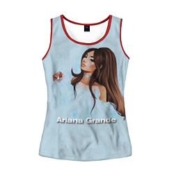 Майка-безрукавка женская Ariana Grande Ариана Гранде, цвет: 3D-красный