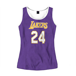 Майка-безрукавка женская Los Angeles Lakers Kobe Brya, цвет: 3D-белый