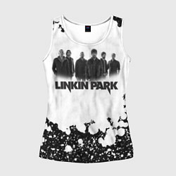 Майка-безрукавка женская LINKIN PARKспина, цвет: 3D-белый