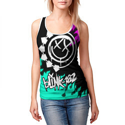 Майка-безрукавка женская Blink-182 5, цвет: 3D-белый — фото 2