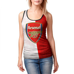 Майка-безрукавка женская FC Arsenal 3D, цвет: 3D-черный — фото 2