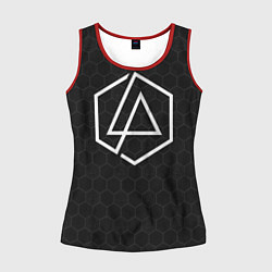 Майка-безрукавка женская LINKIN PARK, цвет: 3D-красный