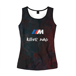 Майка-безрукавка женская BMW M AMG Killer, цвет: 3D-черный