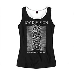 Майка-безрукавка женская Joy Division - unknown pleasures, цвет: 3D-белый