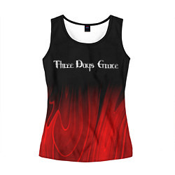 Майка-безрукавка женская Three Days Grace red plasma, цвет: 3D-черный