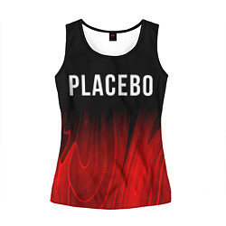 Майка-безрукавка женская Placebo red plasma, цвет: 3D-черный