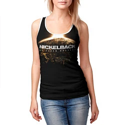 Майка-безрукавка женская Nickelback: No fixed address, цвет: 3D-белый — фото 2