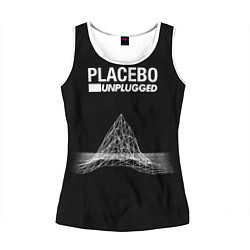 Майка-безрукавка женская Placebo: Unplugged, цвет: 3D-белый