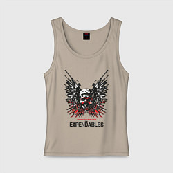 Майка женская хлопок Expendables: Choose tour weapon, цвет: миндальный
