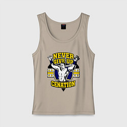 Женская майка Never Give Up: Cenation