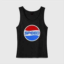 Майка женская хлопок Pepsi Speed, цвет: черный