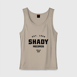 Майка женская хлопок Shady records, цвет: миндальный