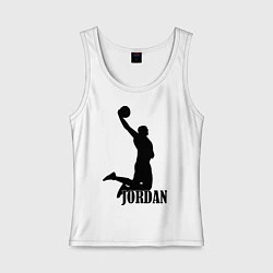 Майка женская хлопок Jordan Basketball, цвет: белый